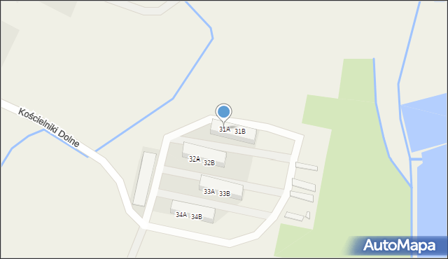 Kościelniki Dolne, Kościelniki Dolne, 31A, mapa Kościelniki Dolne