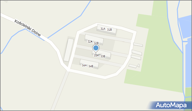 Kościelniki Dolne, Kościelniki Dolne, 33A, mapa Kościelniki Dolne