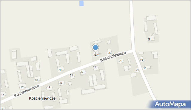 Kościeniewicze, Kościeniewicze, 24A, mapa Kościeniewicze
