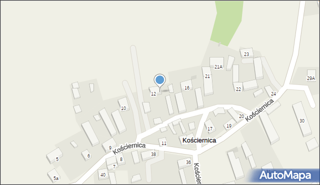 Kościernica, Kościernica, 13, mapa Kościernica