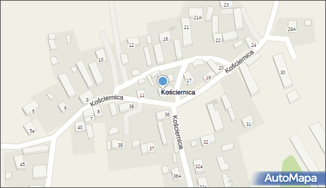 Kościernica, Kościernica, 14, mapa Kościernica