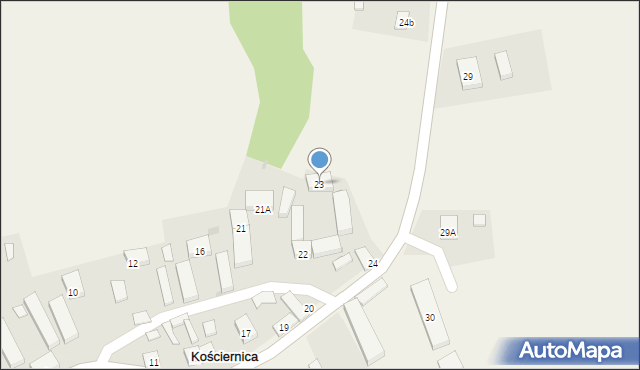 Kościernica, Kościernica, 23, mapa Kościernica