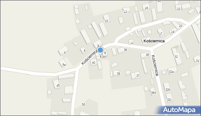 Kościernica, Kościernica, 7, mapa Kościernica