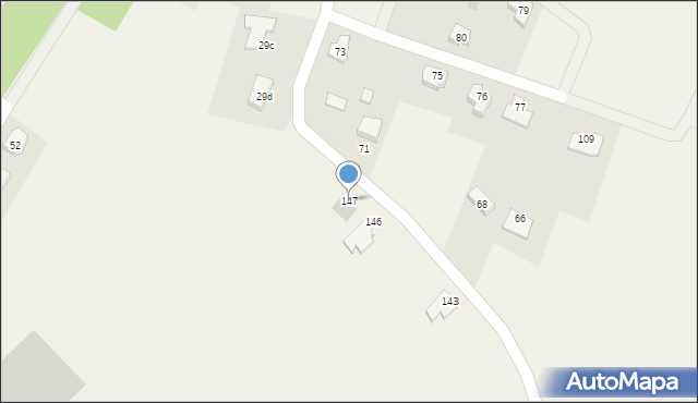 Kościerska Huta, Kościerska Huta, 147, mapa Kościerska Huta