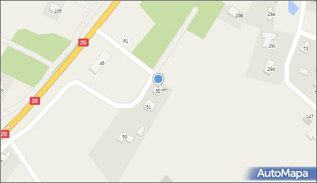 Kościerska Huta, Kościerska Huta, 52, mapa Kościerska Huta