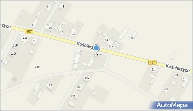 Kościerzyce, Kościerzyce, 19, mapa Kościerzyce