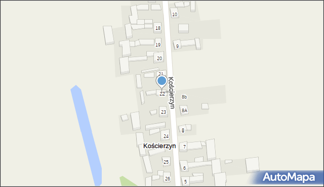 Kościerzyn, Kościerzyn, 22, mapa Kościerzyn