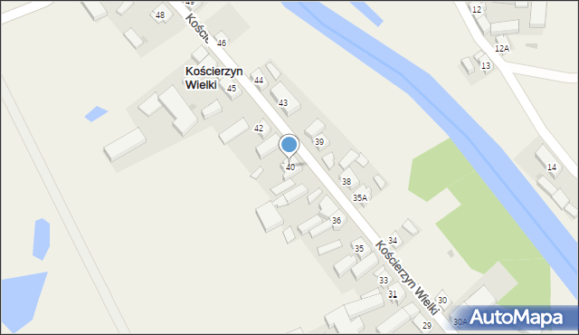 Kościerzyn Wielki, Kościerzyn Wielki, 40, mapa Kościerzyn Wielki
