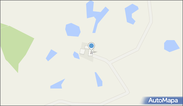 Kościerzyna-Wybudowanie, Kościerzyna-Wybudowanie, 22, mapa Kościerzyna-Wybudowanie