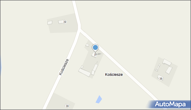 Kościesze, Kościesze, 37, mapa Kościesze