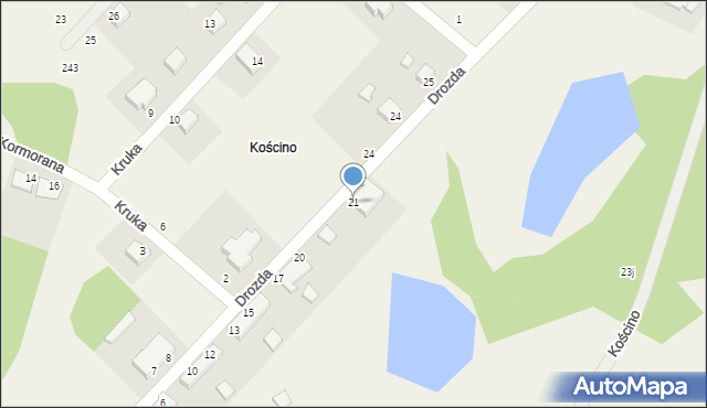 Kościno, Kościno, 21, mapa Kościno