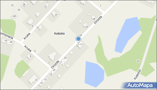 Kościno, Kościno, 22, mapa Kościno