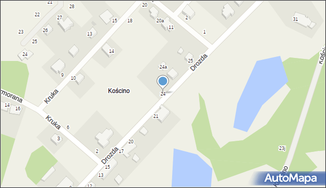 Kościno, Kościno, 24, mapa Kościno