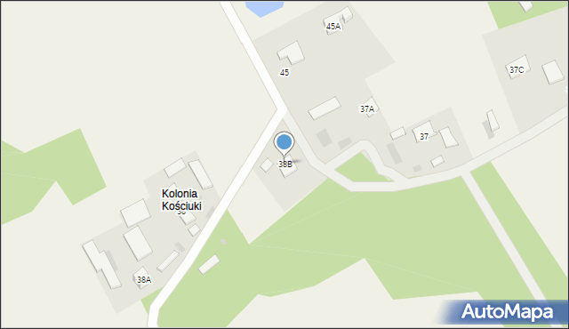 Kościuki, Kościuki, 38B, mapa Kościuki