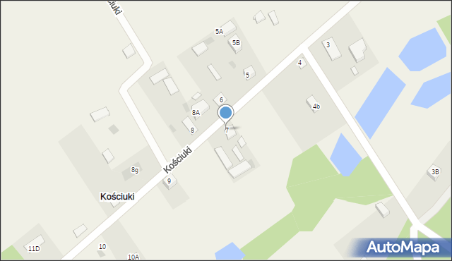 Kościuki, Kościuki, 7, mapa Kościuki