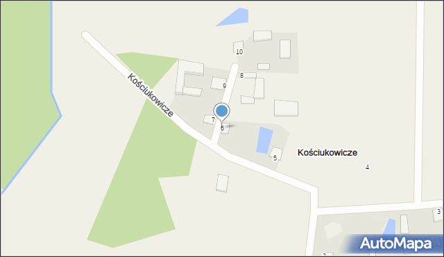 Kościukowicze, Kościukowicze, 6, mapa Kościukowicze