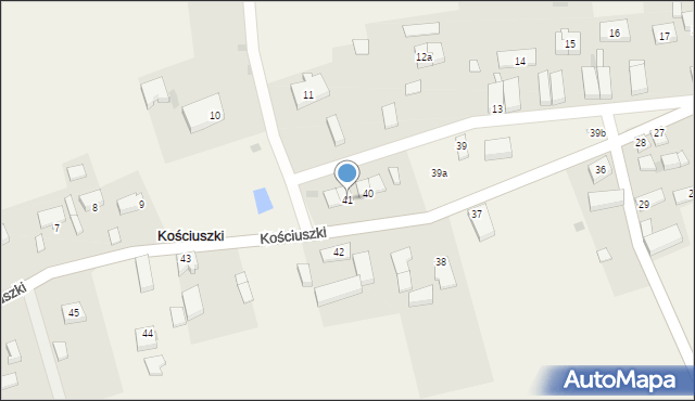 Kościuszki, Kościuszki, 41, mapa Kościuszki
