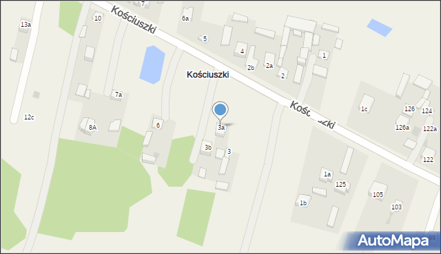 Kościuszki, Kościuszki, 3a, mapa Kościuszki