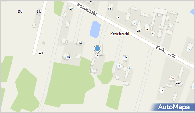 Kościuszki, Kościuszki, 6, mapa Kościuszki