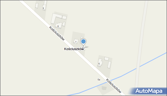 Kościuszków, Kościuszków, 6/1, mapa Kościuszków