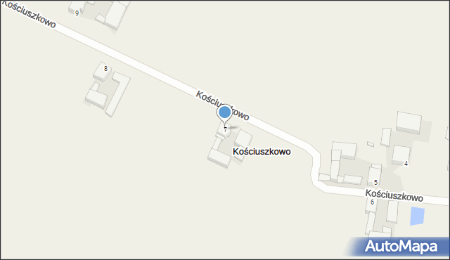 Kościuszkowo, Kościuszkowo, 7, mapa Kościuszkowo