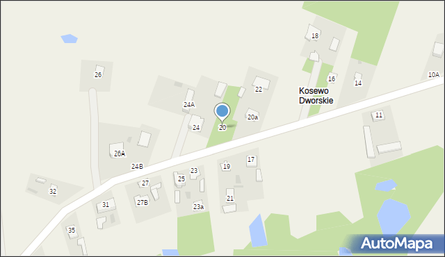 Kosewo, Kosewo, 20, mapa Kosewo