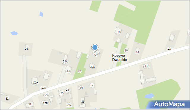 Kosewo, Kosewo, 22, mapa Kosewo