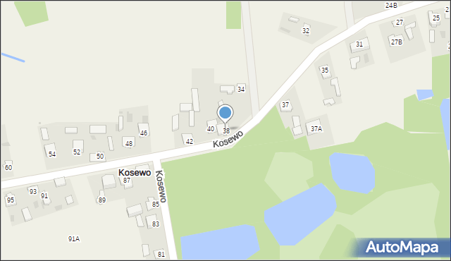 Kosewo, Kosewo, 38, mapa Kosewo