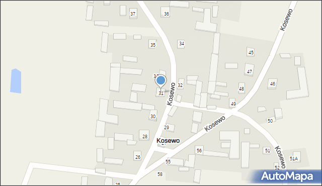 Kosewo, Kosewo, 31, mapa Kosewo