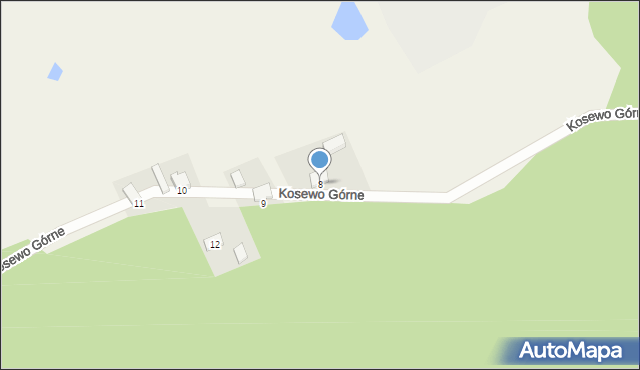 Kosewo, Kosewo Górne, 8, mapa Kosewo