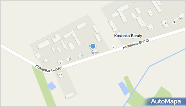 Kosianka-Boruty, Kosianka-Boruty, 8, mapa Kosianka-Boruty