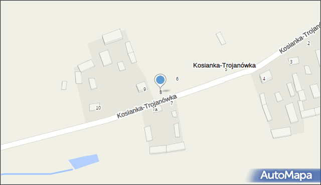 Kosianka-Trojanówka, Kosianka-Trojanówka, 8, mapa Kosianka-Trojanówka