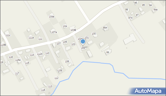 Kosienice, Kosienice, 102, mapa Kosienice