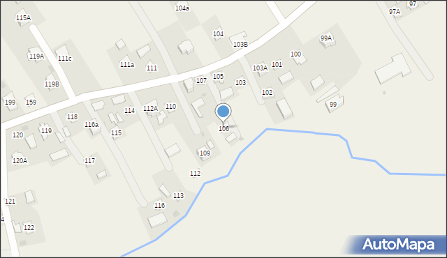 Kosienice, Kosienice, 106, mapa Kosienice