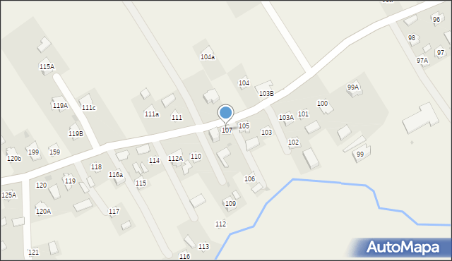 Kosienice, Kosienice, 107, mapa Kosienice