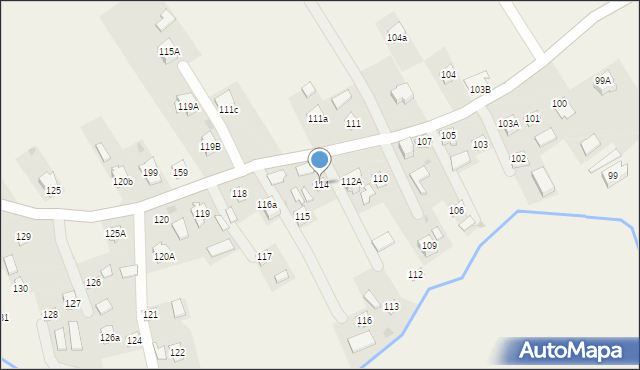 Kosienice, Kosienice, 114, mapa Kosienice