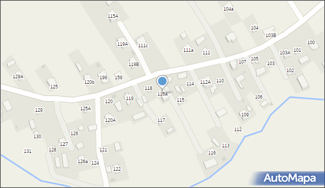 Kosienice, Kosienice, 116a, mapa Kosienice