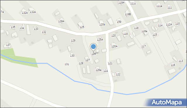 Kosienice, Kosienice, 126, mapa Kosienice