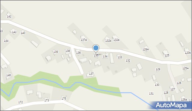 Kosienice, Kosienice, 135, mapa Kosienice