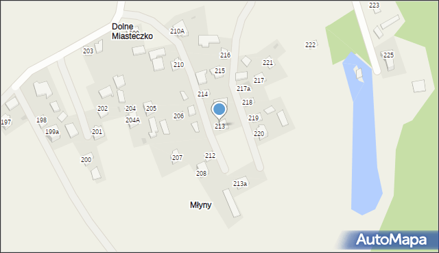 Kosienice, Kosienice, 213, mapa Kosienice