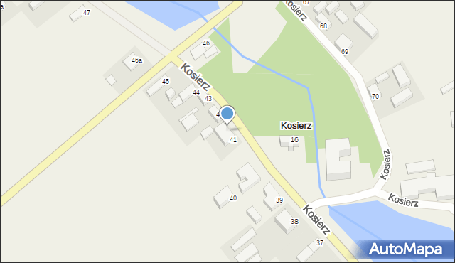 Kosierz, Kosierz, 41a, mapa Kosierz