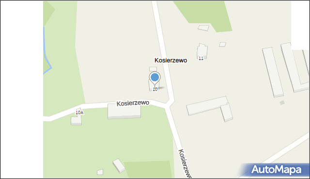 Kosierzewo, Kosierzewo, 10, mapa Kosierzewo