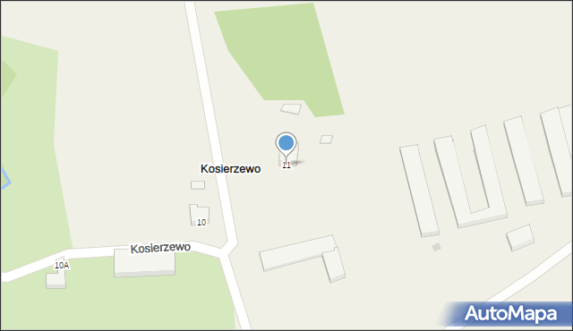 Kosierzewo, Kosierzewo, 11, mapa Kosierzewo