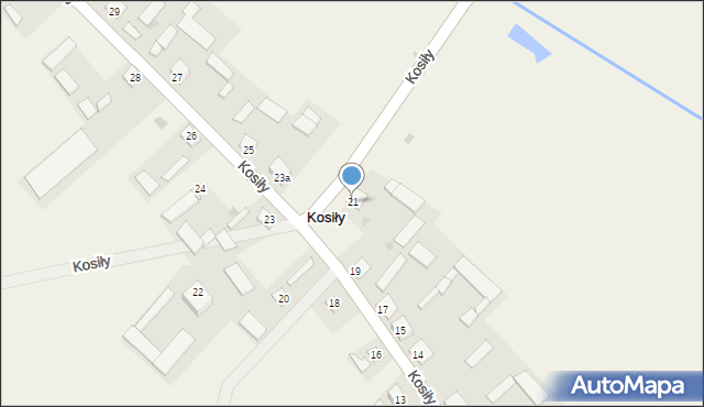 Kosiły, Kosiły, 21, mapa Kosiły