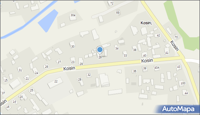 Kosin, Kosin, 19, mapa Kosin