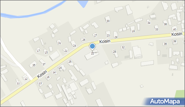 Kosin, Kosin, 22, mapa Kosin