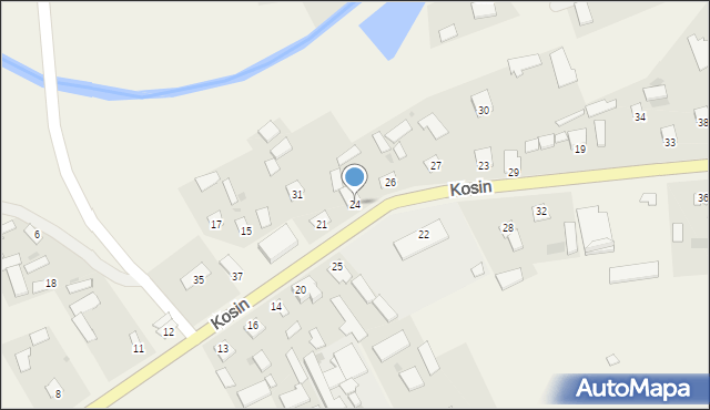 Kosin, Kosin, 24, mapa Kosin