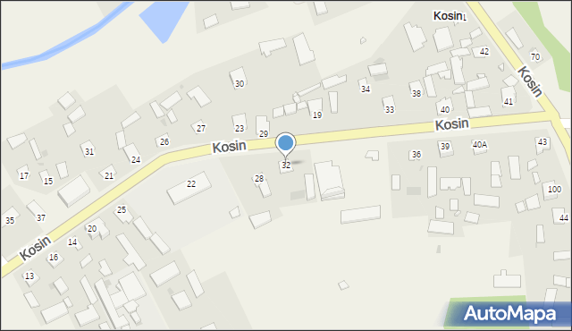 Kosin, Kosin, 32, mapa Kosin