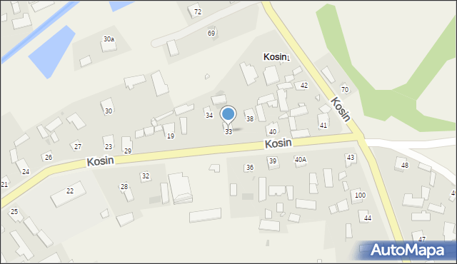 Kosin, Kosin, 33, mapa Kosin