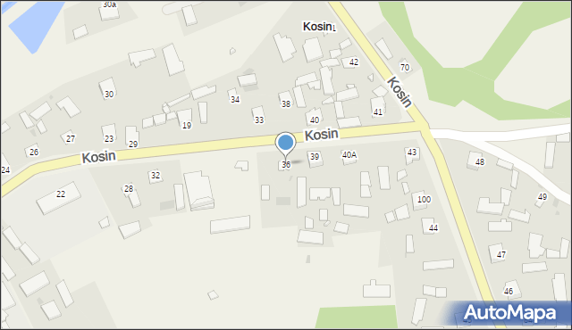 Kosin, Kosin, 36, mapa Kosin